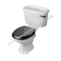 Toilet seat for Armitage COTTAGE WC toilet pan ( plastic hinges )