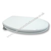 Toilet seat for Trent WAVERLEY WC pans ( metal hinges )