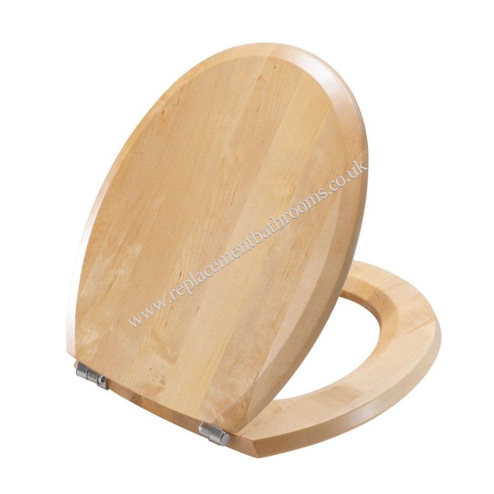 Toilet seat ( solid wood ) for Trent WAVERLEY WC pans