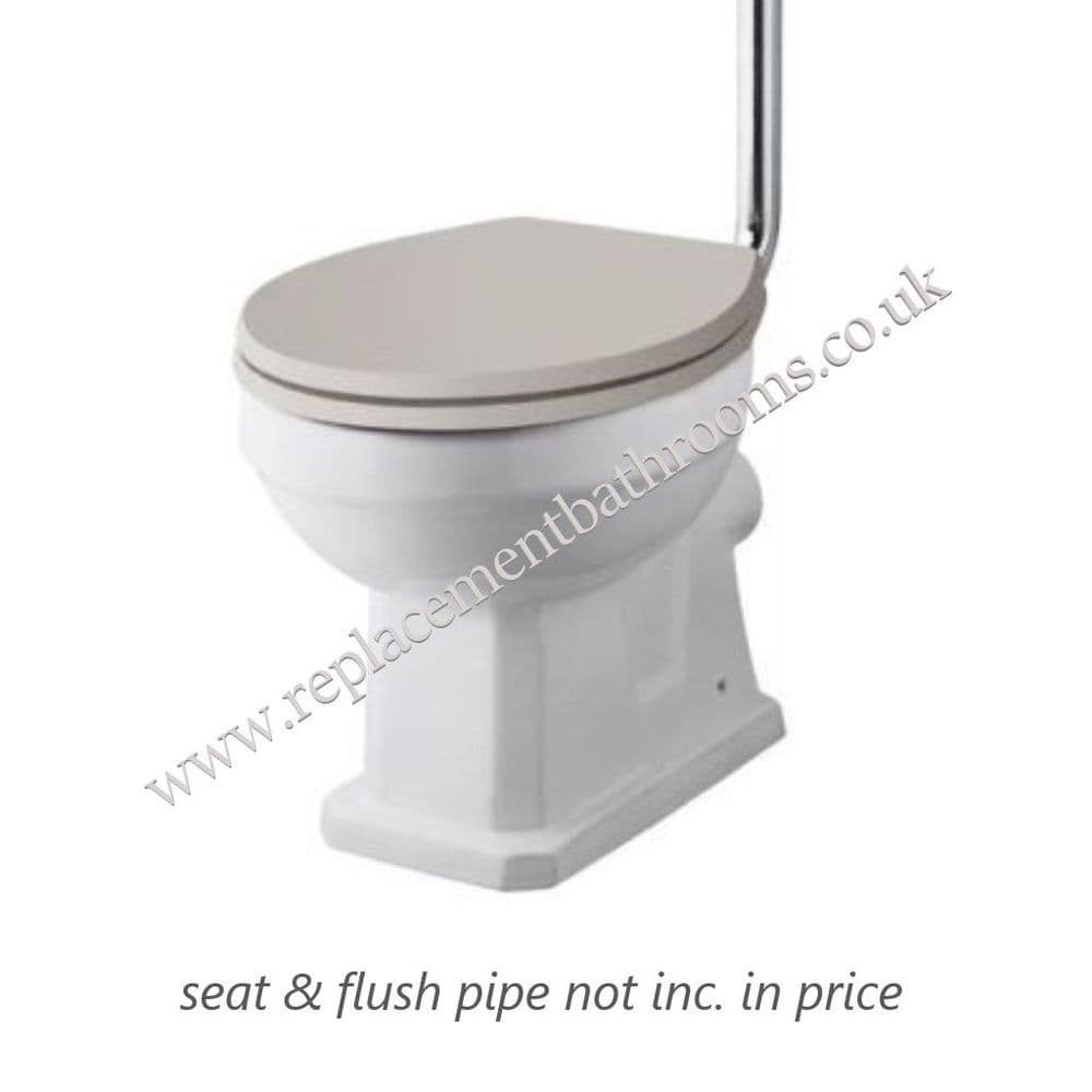 TRADITIONAL EDWARDIAN/VICTORIAN STYLED low level WC pan - white