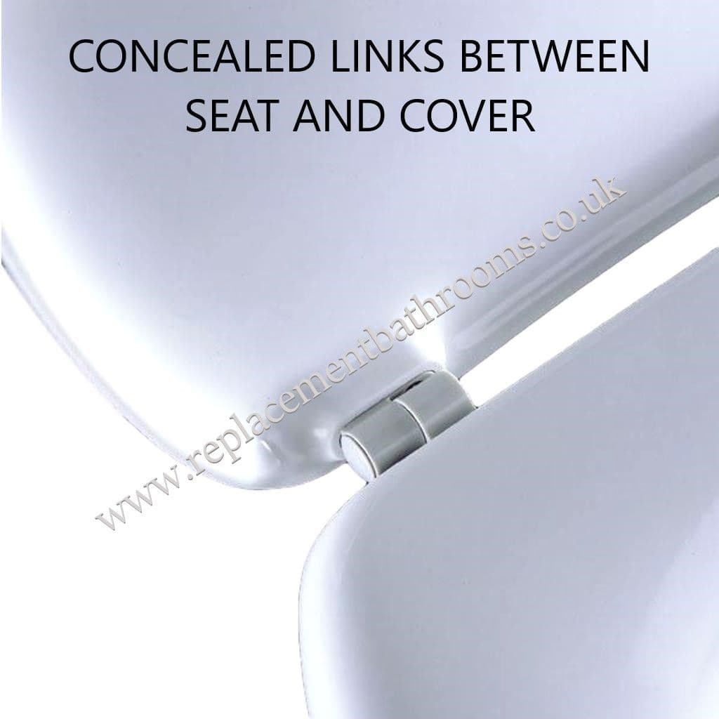 Twyfords Caradon JUPITER (12071) replacement toilet seat. 225mm hinge