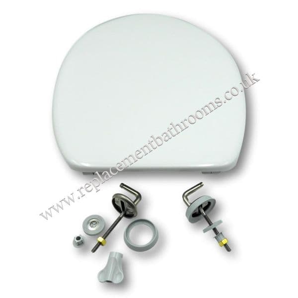 Twyfords / Caradon RHAPSODY ( RH ) replacement toilet seat. 225mm hinge
