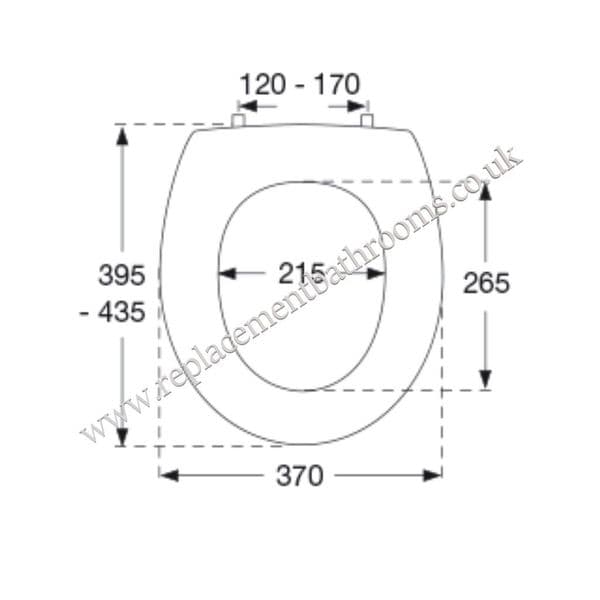 Vernon Tutbury VINTAGE ROPE compatible solid wood toilet seat