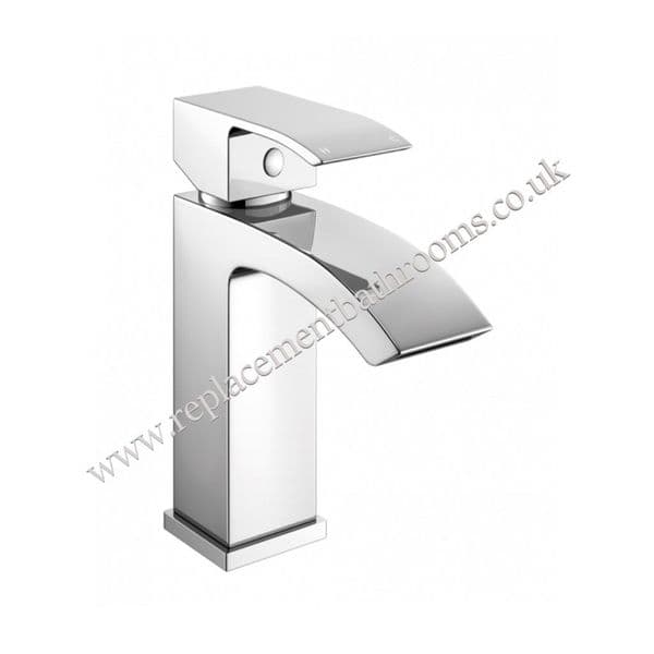 Waterfall spout, mono basin mixer