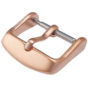 14mm Rose Gold Stainless Steel Watch Strap Buckle