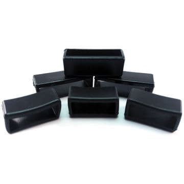 20mm Black Rubber Watch Strap Keeper