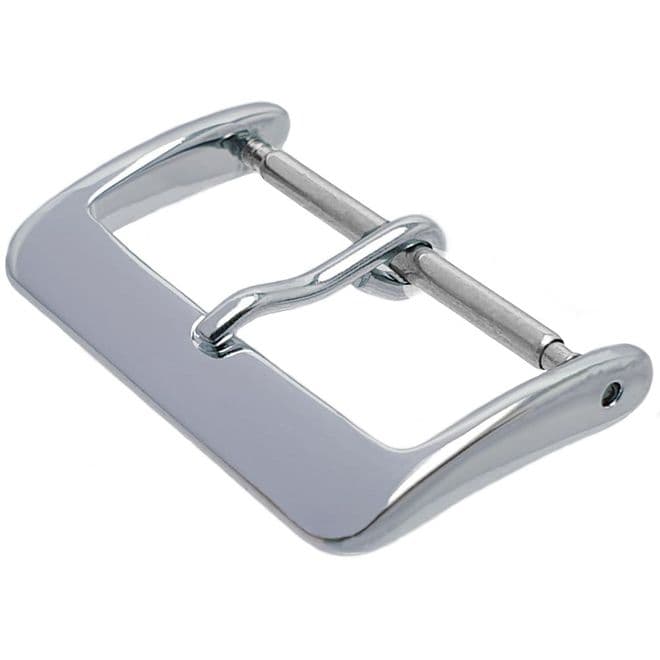 24mm Chrome Watch Strap Buckle | Battery Buddy