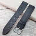 Black Suede Leather Watch Strap Water Resistant 16mm-22mm