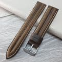 Brown Suede Leather Watch Strap Water Resistant 16mm-22mm