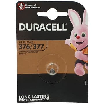 Duracell 377 SR626SW 1.5V Silver Oxide Watch Battery