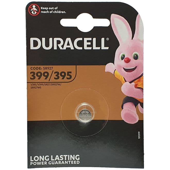 Duracell 395/399 SR927SW 1.5V Silver Oxide Watch Battery | Battery Buddy
