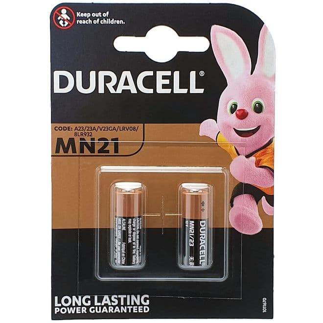 Duracell MN21 A23 12V Alkaline Batteries (2 Pack) | Battery Buddy