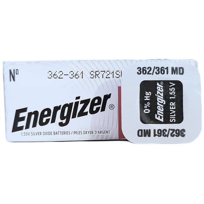 Energizer 362 SR721SW 1.5V Silver Oxide Watch Battery | Battery Buddy