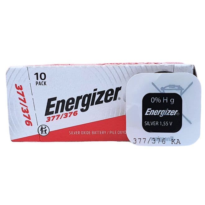 Energizer 377 SR626SW 1.5V Silver Oxide Watch Battery | Battery Buddy