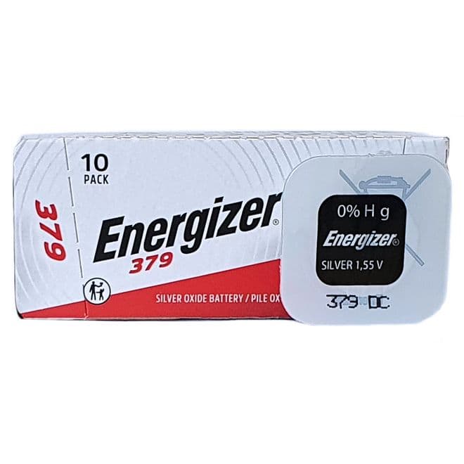 Energizer 379 SR521SW 1.5V Silver Oxide Watch Battery | Battery Buddy