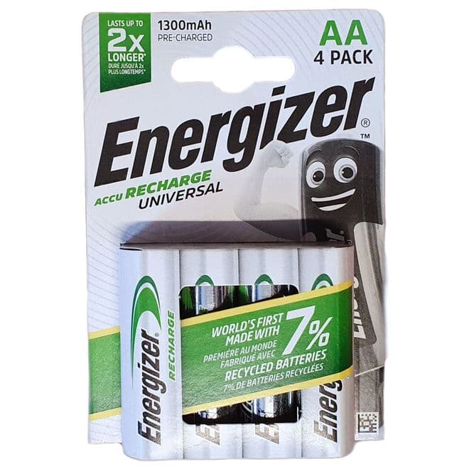 Energizer AA 1300mAh 1.2V NiMH Rechargeable Batteries | Battery Buddy