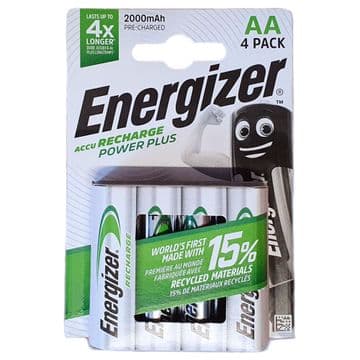 Energizer AA 2000mAh 1.2V NiMH Rechargeable Batteries