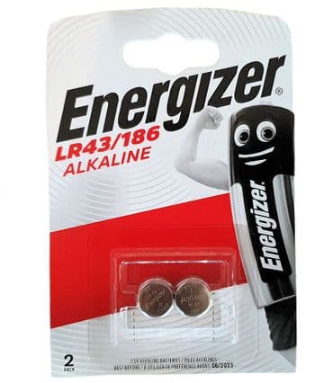 Energizer LR43/186 1.5V Alkaline Batteries