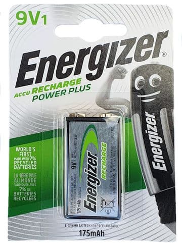 Energizer Power Plus PP3 175 mAh 9V Rechargeable Battery