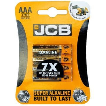 JCB AAA 1.5V Super Alkaline Batteries