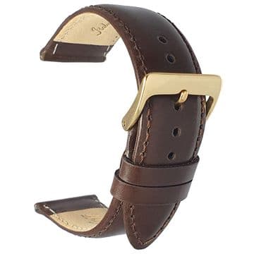 Luxury Italian Nappa Leather Watch Strap Brown Size 12mm-20mm