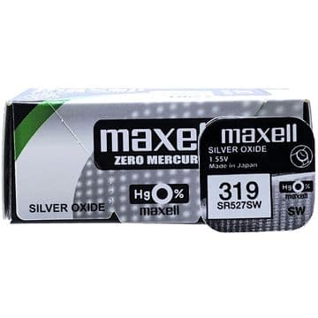 Maxell 319 SR527SW 1.5V Silver Oxide Watch Battery