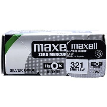 Maxell 321 SR616SW 1.5V Silver Oxide Watch Battery