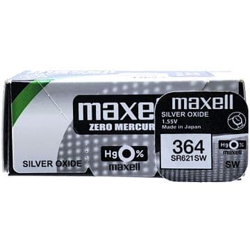 Maxell 364 SR621SW 1.5V Silver Oxide Watch Battery