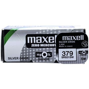 Maxell 379 SR521SW 1.5V Silver Oxide Watch Battery