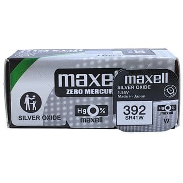 Maxell 392 SR41W 1.5V Silver Oxide Watch Battery