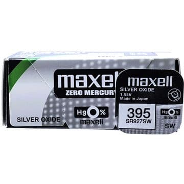 Maxell 395 SR927W 1.5V Silver Oxide Watch Battery
