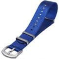 NATO G10 Seat Belt Weave Blue Nylon Watch Strap Band Size 18mm-22mm | Battery Buddy