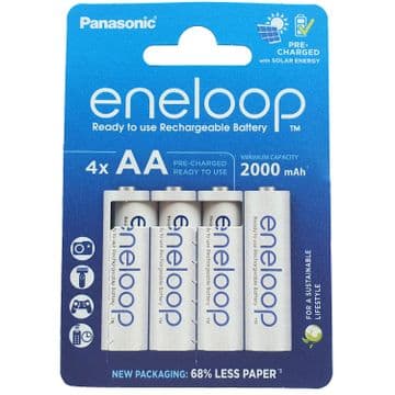 Panasonic Eneloop AA 2000 mAh Rechargeable Batteries