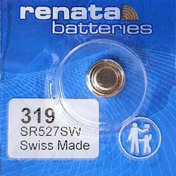 Renata 319 SR527SW 1.55V Silver Oxide Watch Battery