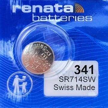 Renata 341 SR714SW 1.55V Silver Oxide Watch Battery