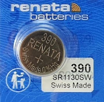 Renata 390 SR1130SW 1.55V Silver Oxide Watch Battery