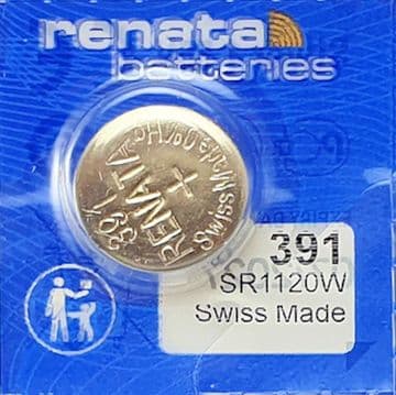 Renata 391 SR1120W 1.55V Silver Oxide Watch Battery