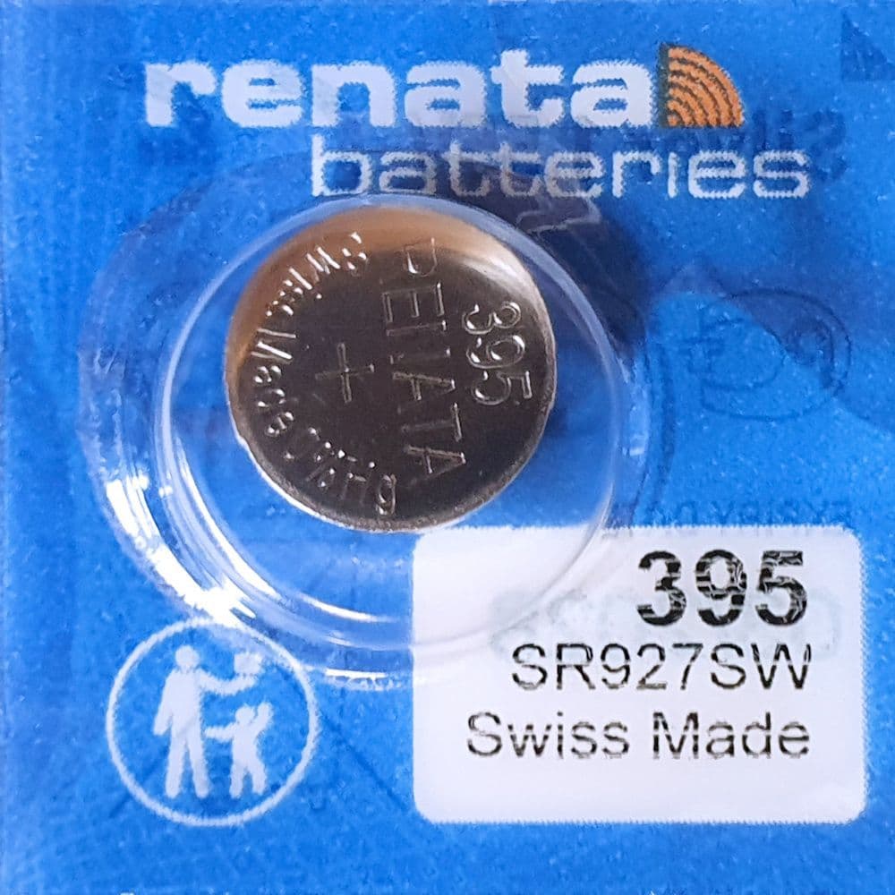 Renata 395 SR927SW SB-AP Silberoxid Batterie - 1,55 V, Für Uhren, Schlüsselanhänger, Kameras & Mehr