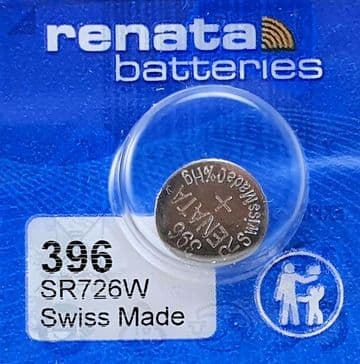 Renata 396 SR726W 1.55V Silver Oxide Watch Battery