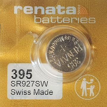 Renata Premium 395 SR927SW 1.5V Silver Oxide Watch Battery