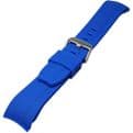 Curved End Watch Strap Soft Touch Silicone Royal Blue 22mm