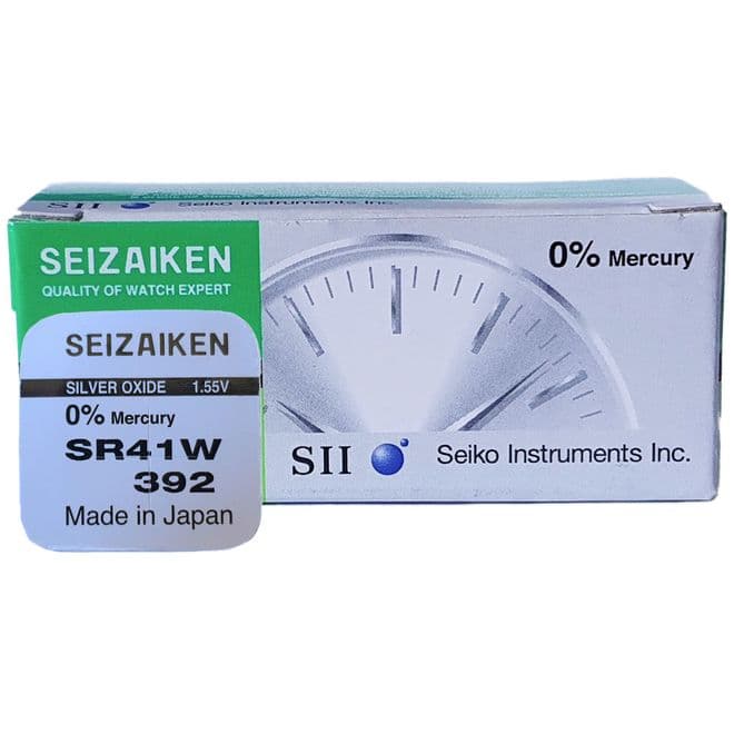 Seiko 392 SR41W 1.55V Silver Oxide Watch Battery | Battery Buddy