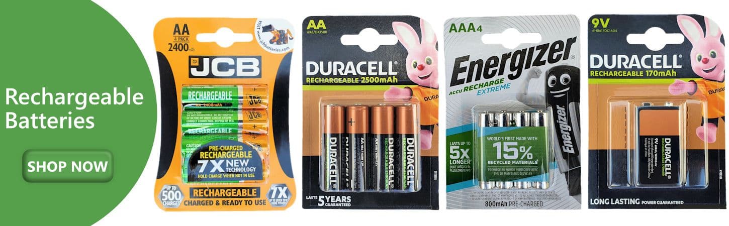 aa aaa pp3 1.2v nimh rechargeable batteries