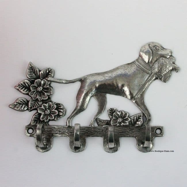 Accroche clef ou torchon chien de chasse