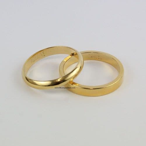 Rond de serviette, alliances géantes personnalisées en étain