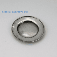 Assiette en étain massif différents diamètres