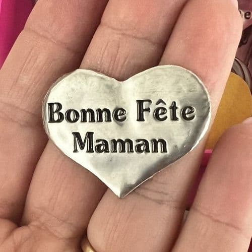 Autocollant étiquette en étain Bonne Fête maman