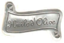 Autocollant étiquette en étain Huile d'Olive