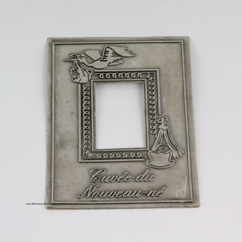 Autocollant étiquette en étain pour photo NAISSANCE