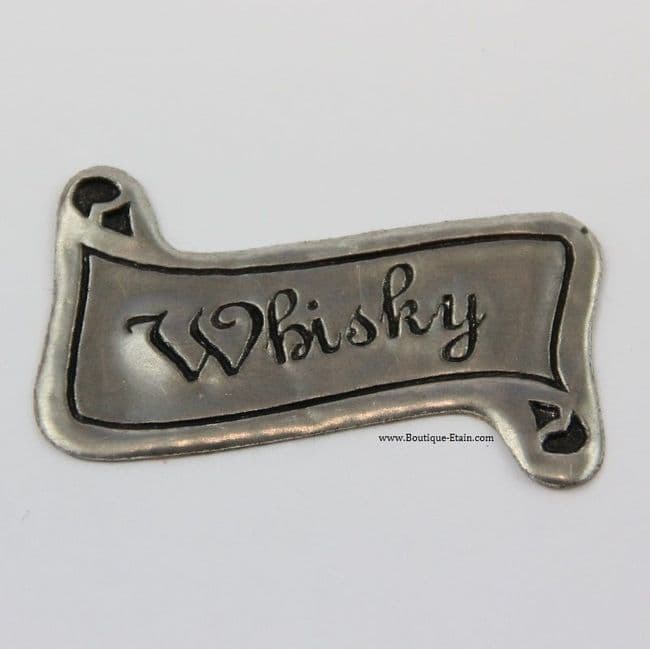 Autocollant étiquette en étain